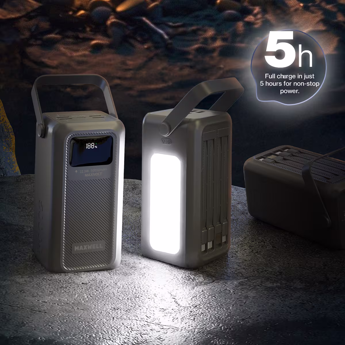 پاوبانک 50000 میلی آمپر maxwell maxvolt