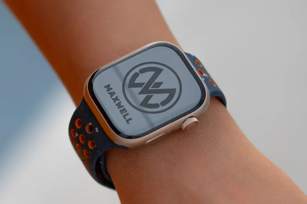نمای نزدیک از ساعت هوشمند maxwell series 9