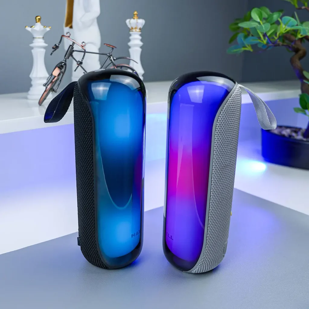 اسپیکر بلوتوث مکسول neon beats با نورپردازی rgb