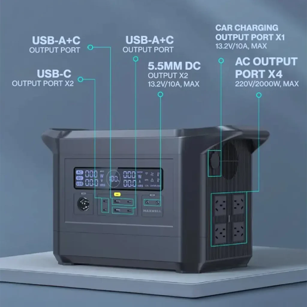 پاور استیشن 2000 وات maxwell mw-pps480k2000w