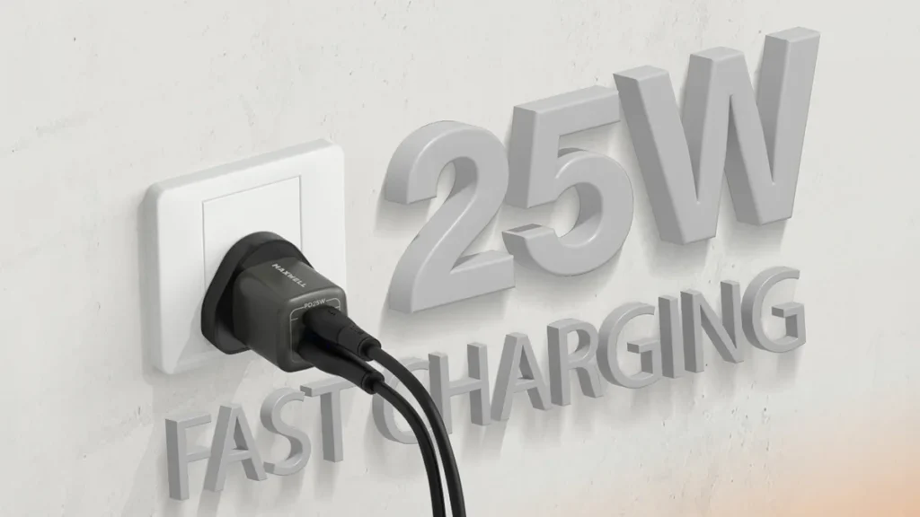 شارژر دو پورت maxwell chargemax 25w