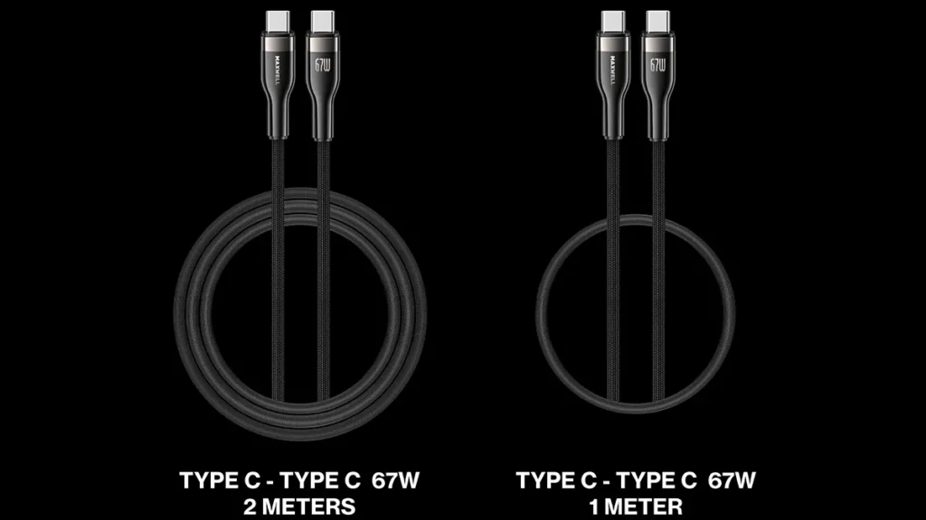 کابل دوسر تایپ سی مدل 1.2 متر و 2 متری