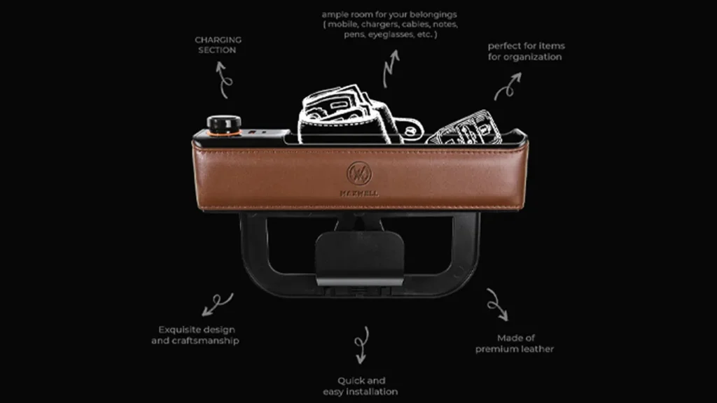 ارگانایزر خودرو مکسول Maxwell Pouch مناسب نظم‌دهی کابل و شارژر