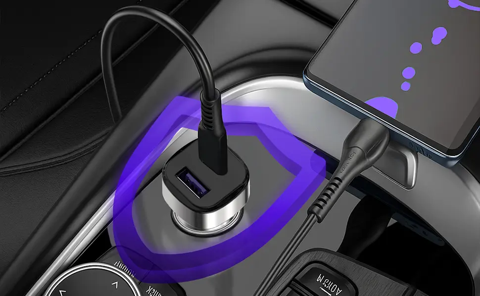 شارژر فندکی مکسول دو پورت